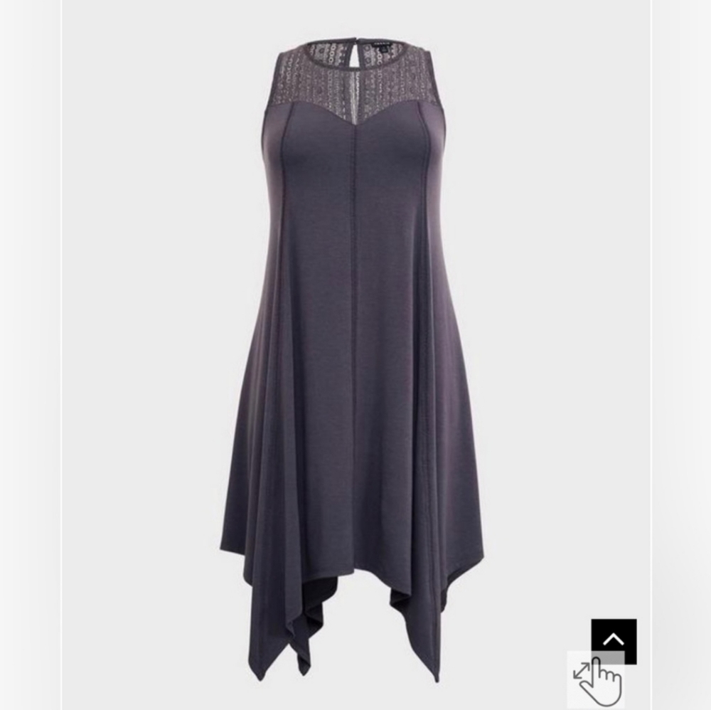 Torrid 2x midi jersey trapeze dress
